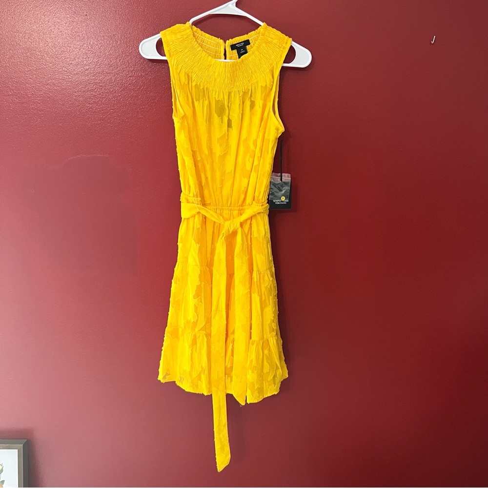 Bright Yellow Sleeveless Dress